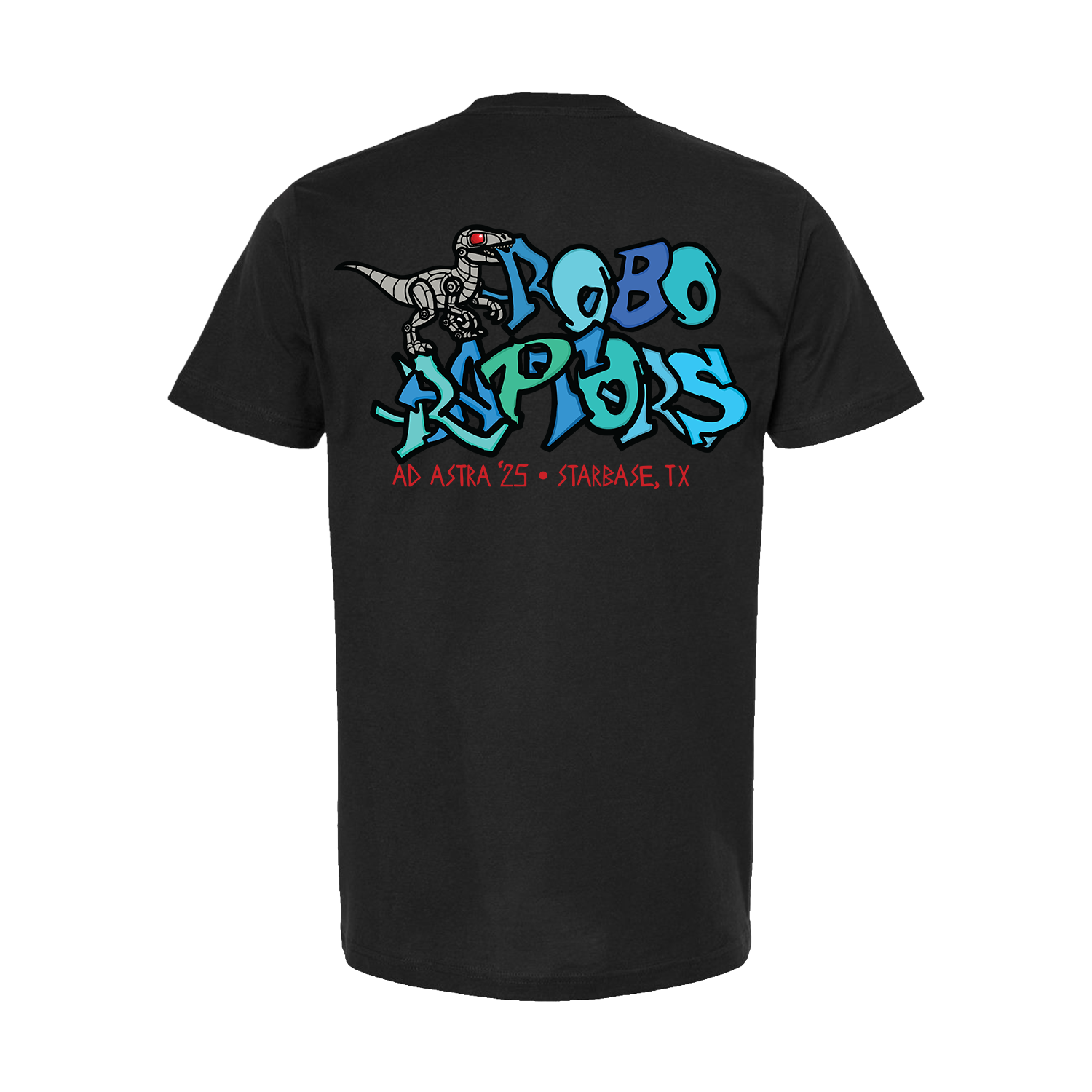 Robo Raptors Black Tee